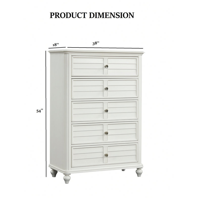 Commode de style transitionnel, commode avec tiroirs et boutons ronds