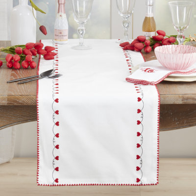 Chemin de table Classic Border Heart