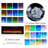Abdulsamad 50" Electric Fireplace, Recessed & Wall Mounted Electric Heater - Crystal Stone & Log