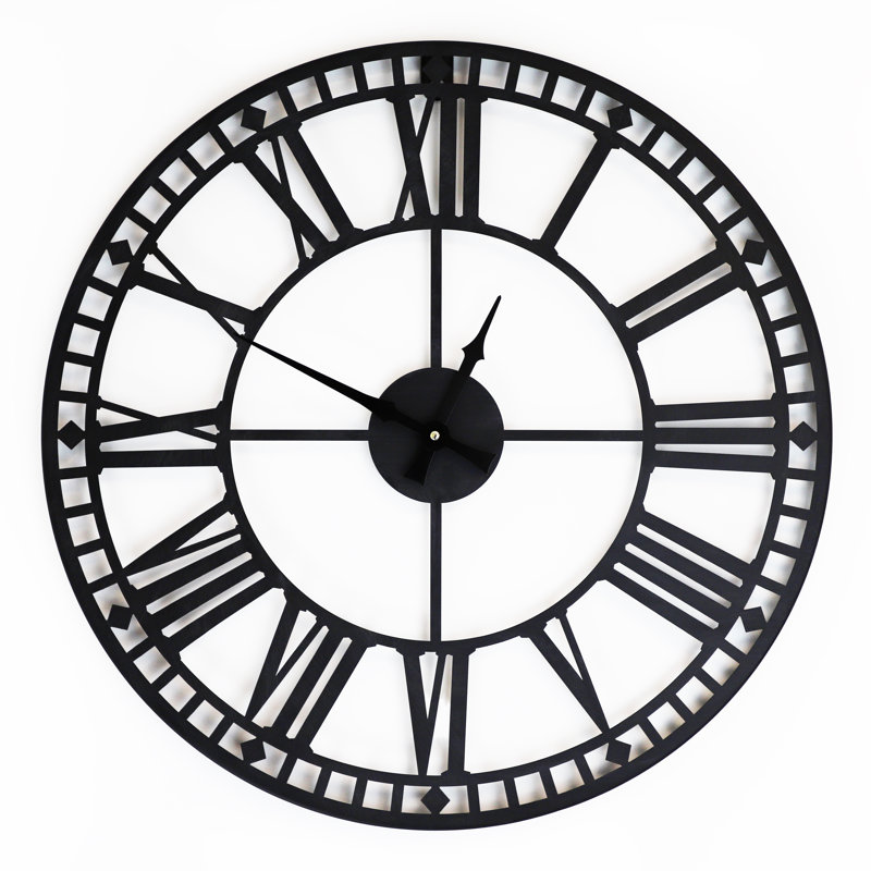 Rudder Big Ban Style Iron Wall Clock - 60 cm / 23.6 in