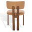 Chaise en cuir Katiya