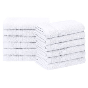 Wash Cloth 100% Cotton 12x12 inches Face/finger/Wash Cloth White