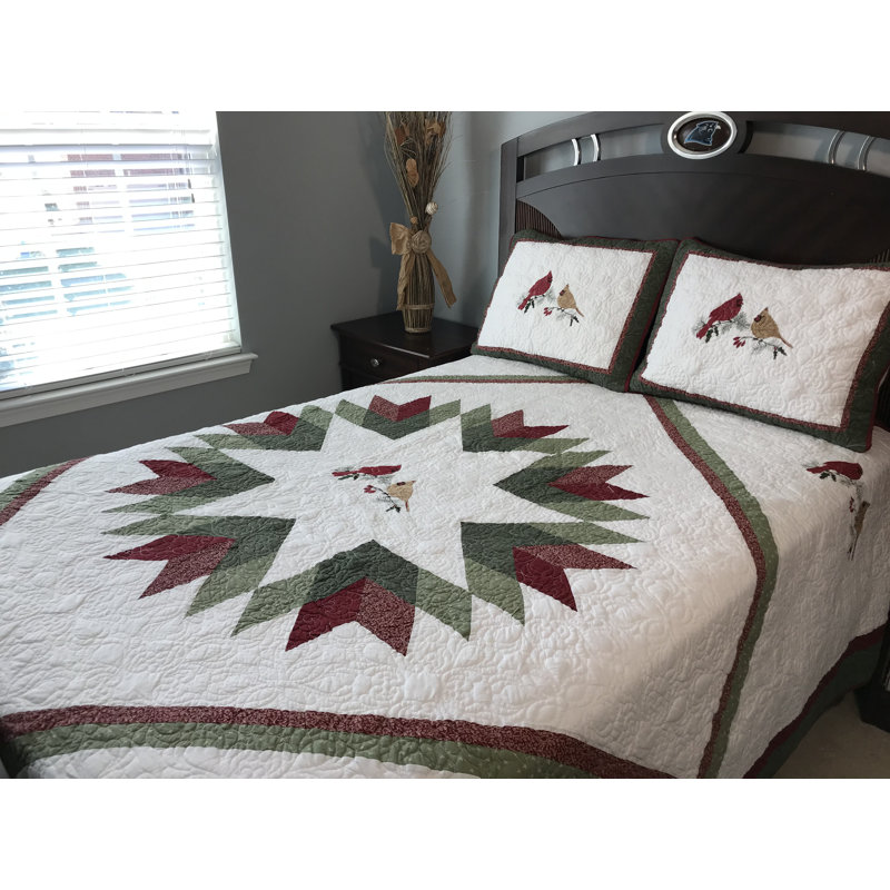 Ensemble de courtepointe en coton , Grand lit