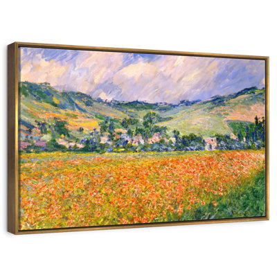Champ de coquelicots dans un creux près de Giverny