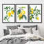 «Kitchen Food Watercolor Lemon Fruits», reproduction sur toile encadrée de 3 pièces-91874944-91874945