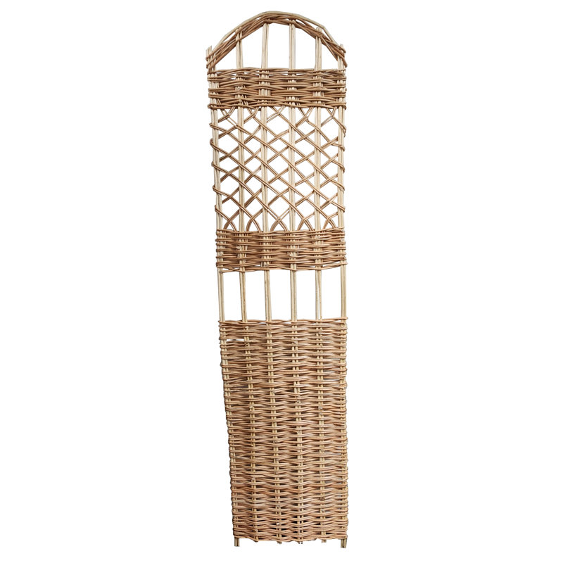 Carbonized Woven Willow Trellis