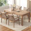 Table de salle à manger rectangulaire en noyer clair pour salle à manger / cuisine-2141537109