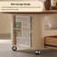 Table basse en fer brun et bois manufacturé brun-109517329