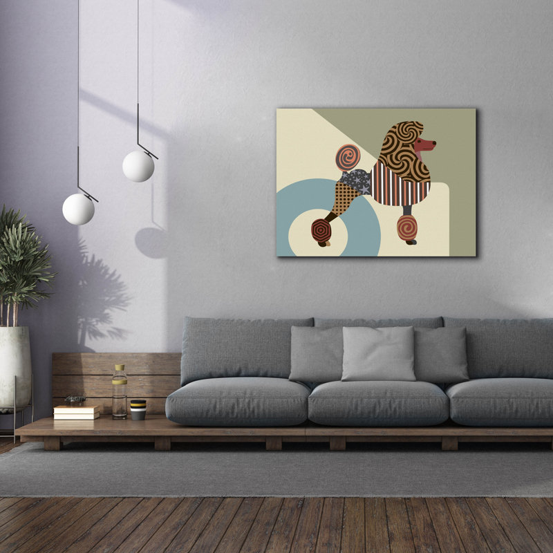 «Poodle Dog» par Lanre Adefioyue, H 40 po x l 54 po x P 1,5 po