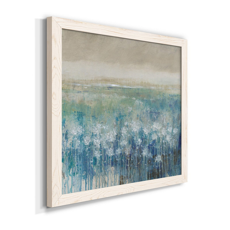 Avant la pluie I - Toile encadrée de qualité supérieure - prête à être accrochée, H 17 po x l 17 po x P 1,5 po, Blanc