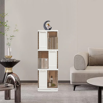 Rotating Bookshelf with Doors