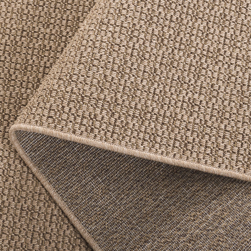 Magdelene Performance Solid Color Indoor/Outdoor Area Rug, Rectangle 5'3" x 7'6"