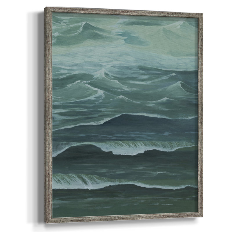 Sandbar Break I, reproduction encadrée - bois massif, H 11 po x l 9 po