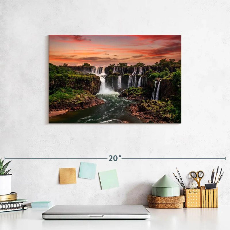 Alvord Iguazu Falls At Sunset, 8'' H x 12'' W