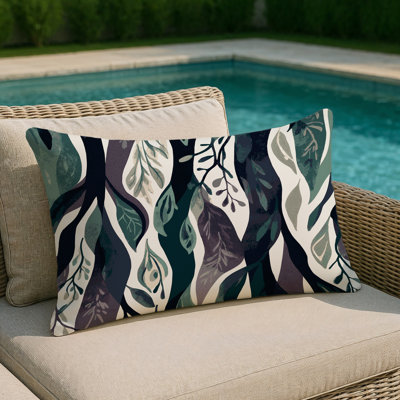 Golden Tendrils Indoor And Outdoor Throw Pillow