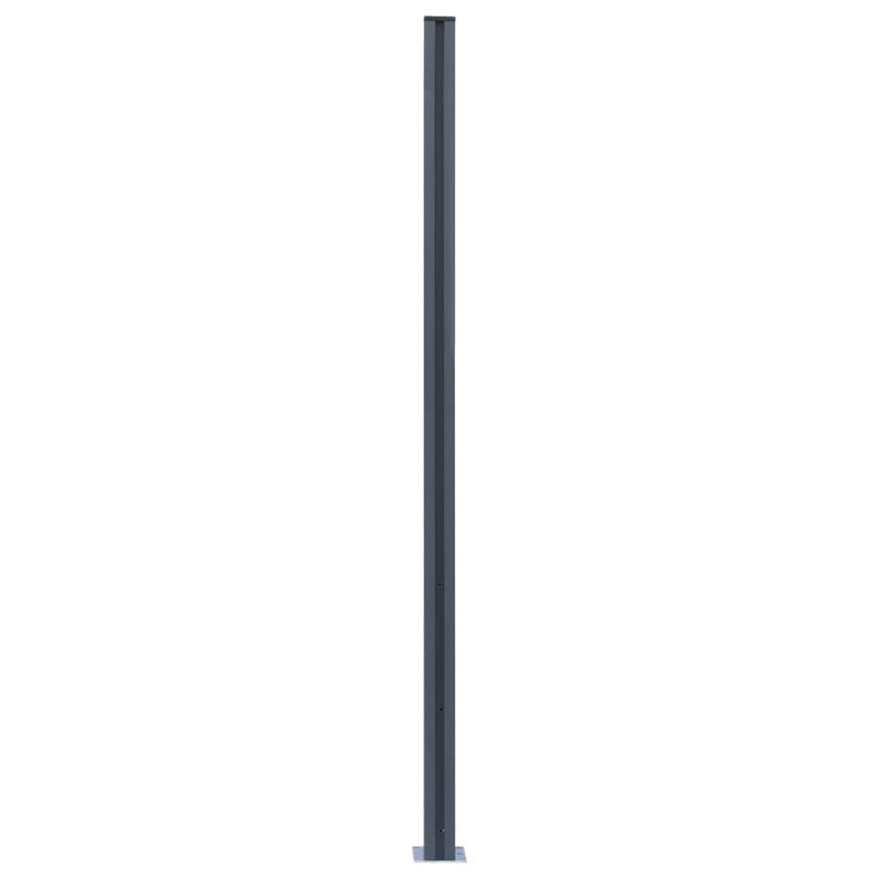 Avanna 185cm H x 12cm W Silver Metal Fencing Kits