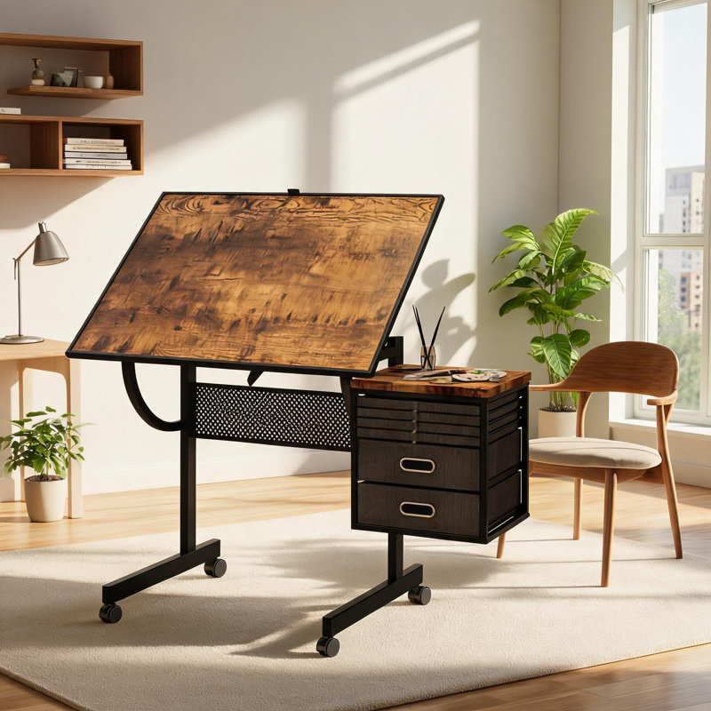 Metal tabletop for 1500 piece adult puzzle,equipped with four holding trays two storage boxes four black rollers