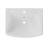 TOBILI 19.1'' White Ceramic U-Shaped Bathroom Sink with Overflow