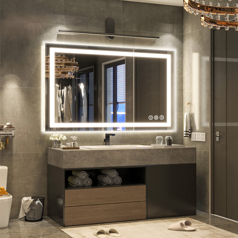 Miroir de salle de bain mural, 30 po x 55 po