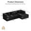 Canapé modulaire rembourré 2 pièces rembourré et sans capitonnage-783942666-783942677