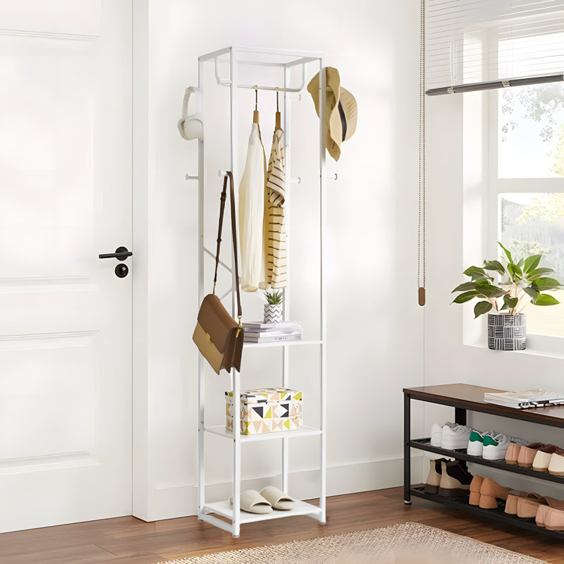 Portant à vêtements pour suspendre les vêtements, Blanc