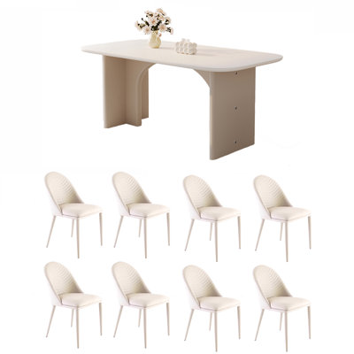 style dining table and chair combination
