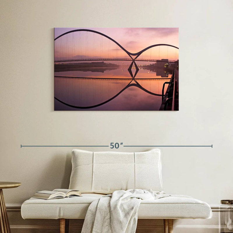 Lilie Infinity Bridge Reflection, 26" H x 39" W