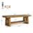 63'' Solid Wood Entryway Bench With 2-tier Open Shelves