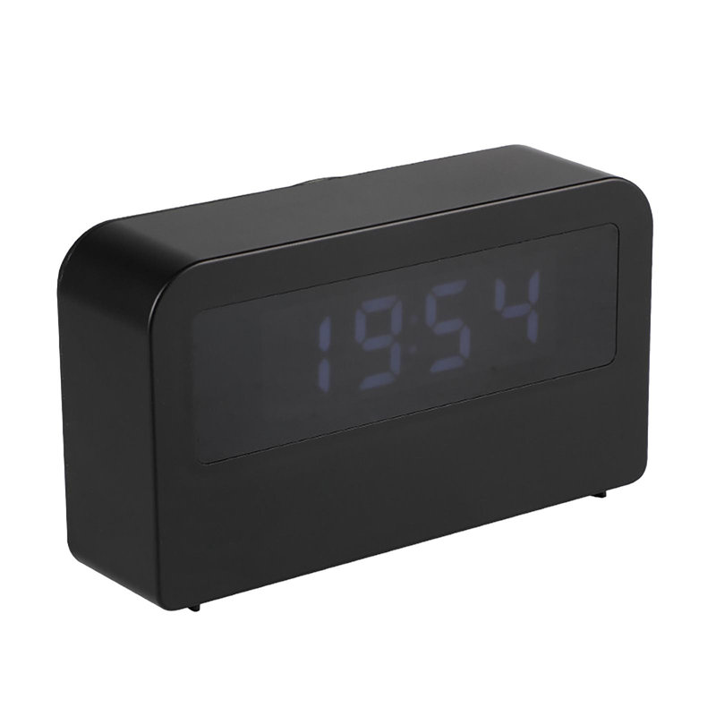 Nouvelle horloge de chevet avec nuit colorée, Black