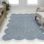 Tapis d'intérieur / extérieur turquoise / crème à deux tons Alice Classic Cottage-925030001