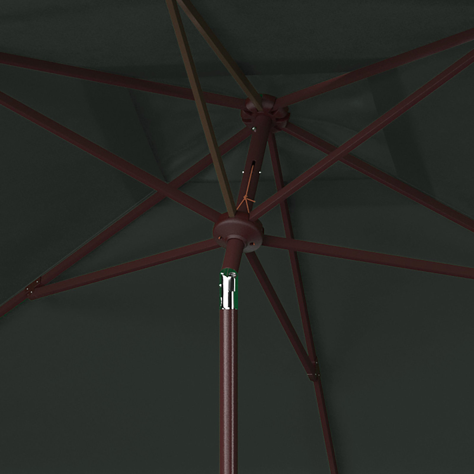 Towerside 118.1'' Outdoor Umbrella, Dark Green