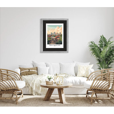 Vibrant New Orleans Art Print – Historic French Quarter in Pastels