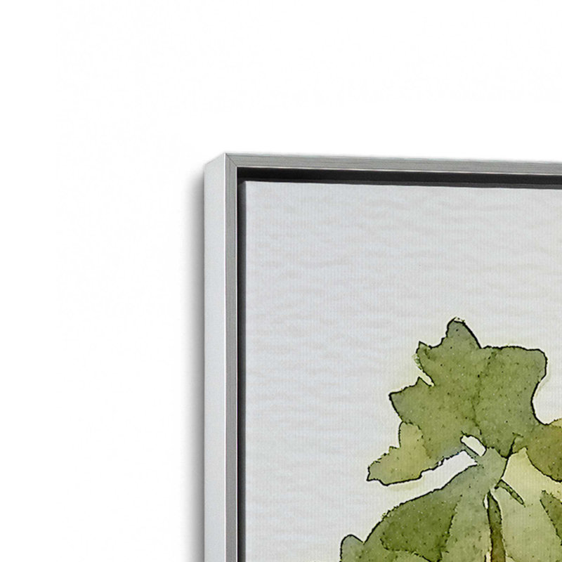 Palmiers et maisons du désert I, impression, H 12,75 po x l 8,75 po, Chrome poli