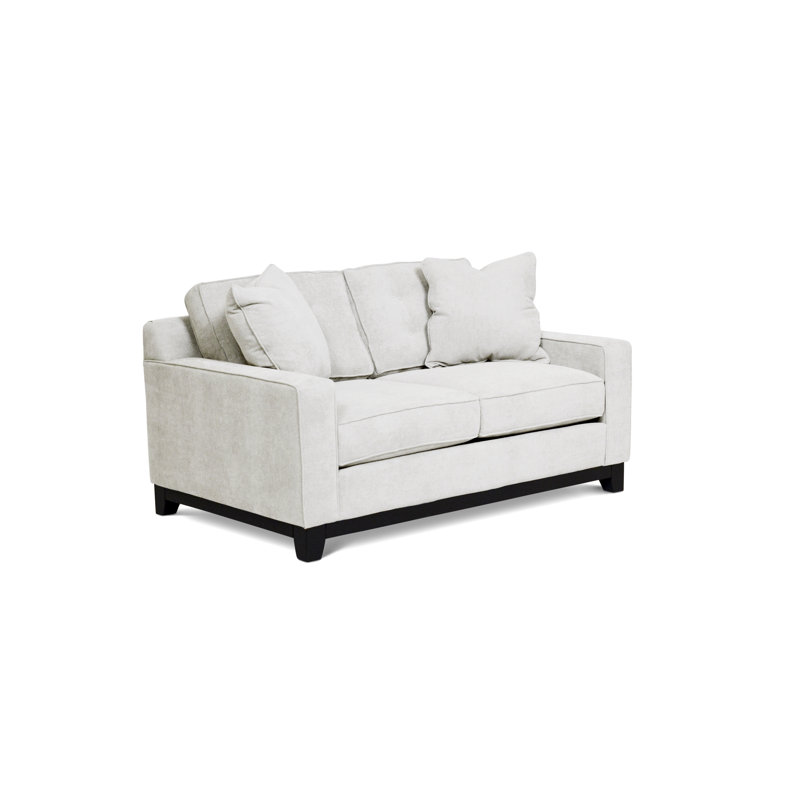 Carollton Upholstered 62'' Loveseat, Heavenly Oyster Chenille