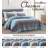 Red/Blue Pre-Washed Cotton Striped Quilt Set-492791518