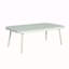 Causeuse et table en acier Mariano, blanc cassé et vert-1099762878-1099762879