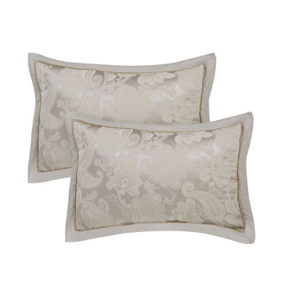 Opulent Jacquard Quilted Pillow sham Pair