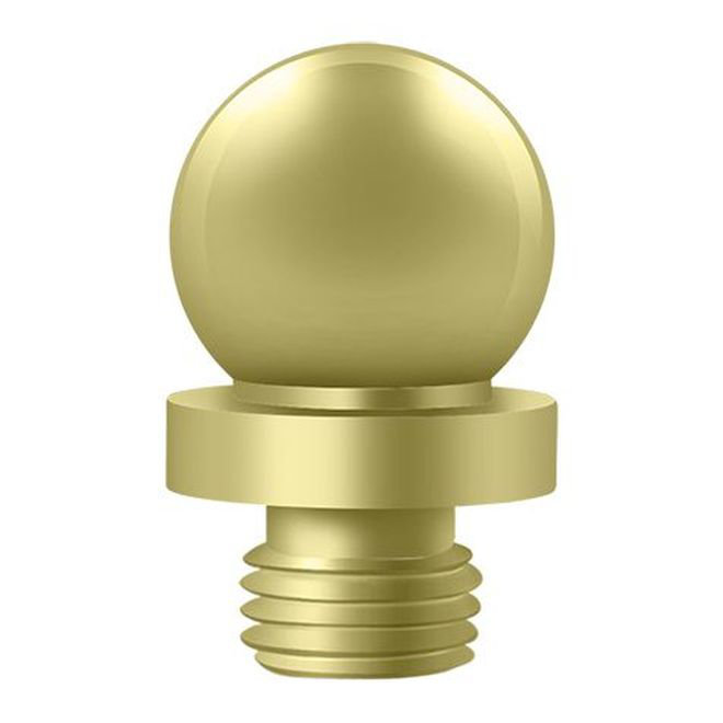 Ball Tip Door Hinge, Polished Brass