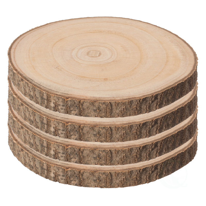 Luong Solid Wood Tray - Set of 4, 1" H x 14" W x 14" L