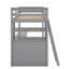 Lit mezzanine avec bureau et tablettes-118032024-118032023