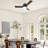 Arielmarie 42'' 3 - Blade Large Indooor Ceiling Fan With Light Kit and Remote, 3 LED Colors, 6 Speed Noiseless DC Motor, Timer-1247189570