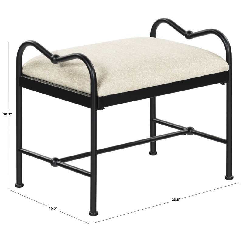 Tabouret d'appoint Floravanti, Taupe