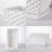 Flower Pots,Rectangular Modern White Ceramic Succulent P...