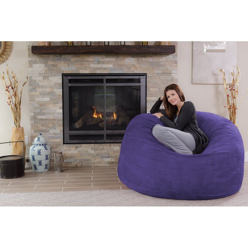 Large Bean Bag Chair & Lounger, Purple