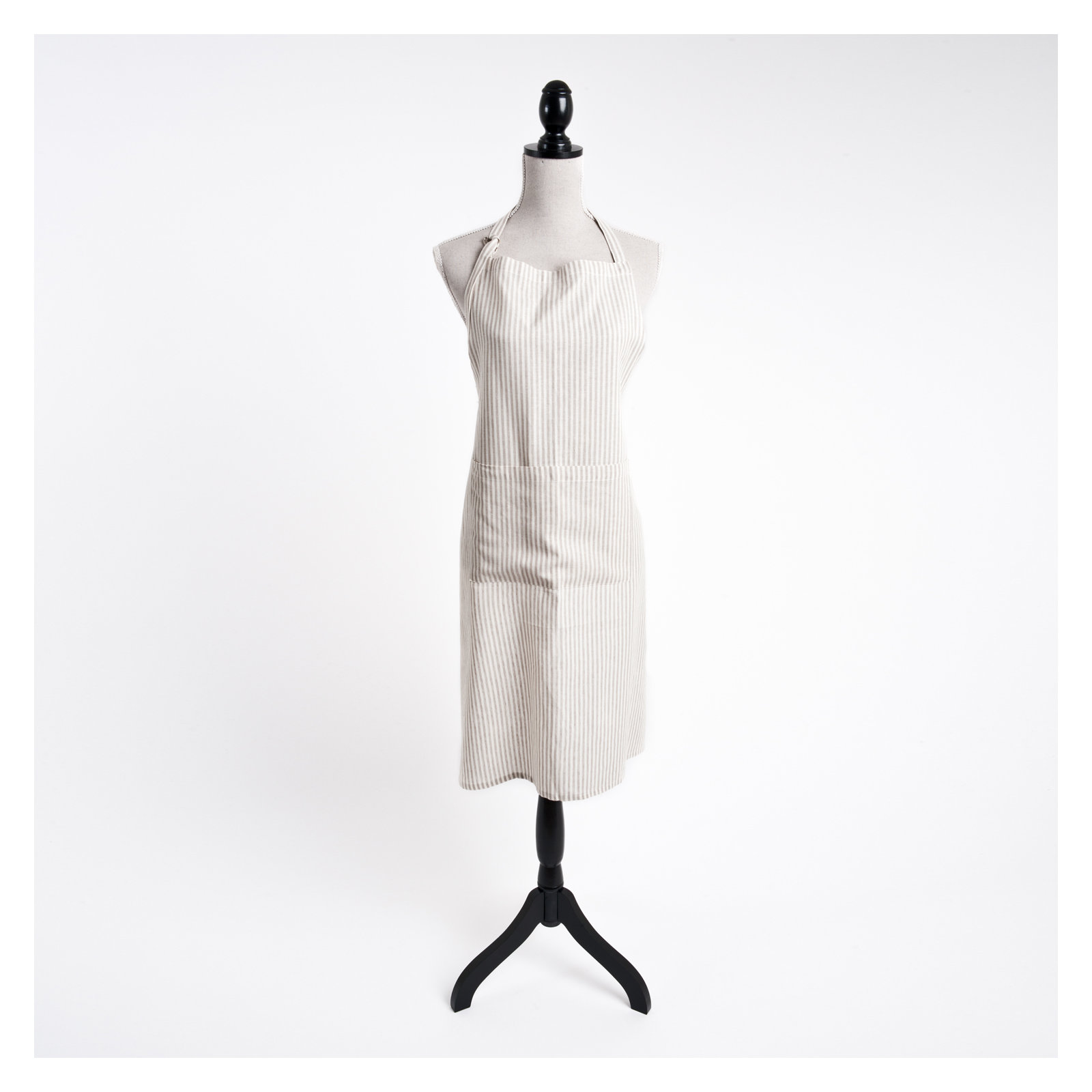 Cuisine Linen Striped Kitchen Apron