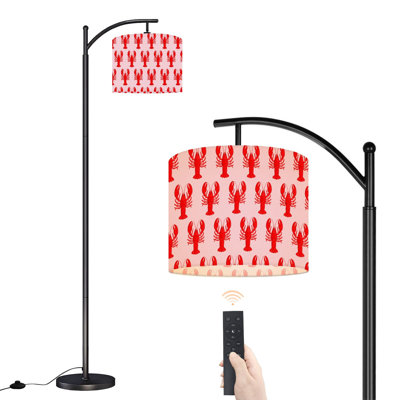 Lampe sur pied PeeNoke Arc Lobster Red