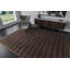 Interlace Geometric Area Rug in Brown/Gold