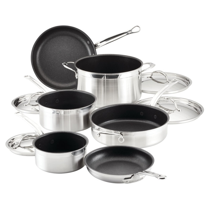 Hestan ProBond Stainless Steel Nonstick 10-Piece Cookware Set