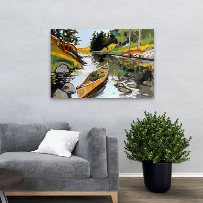 Écriture de lettres - paysages, bateaux, lac, art noir