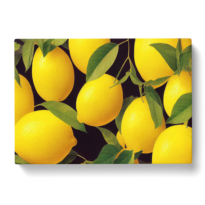 Selection Of Lemon Fruit Vol.3 - Wrapped Canvas, 50cm H x 76cm W x 3cm D
